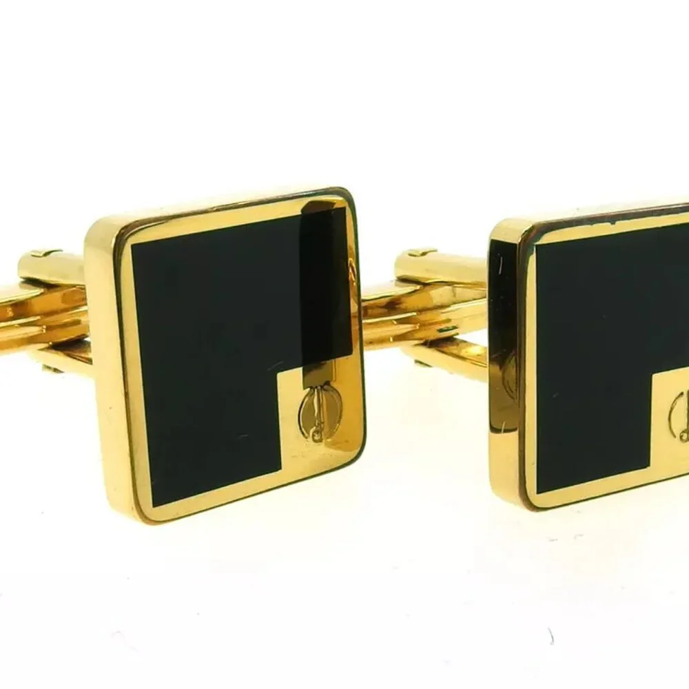 dunhill cuff d mark Gold Hardware Authentic used